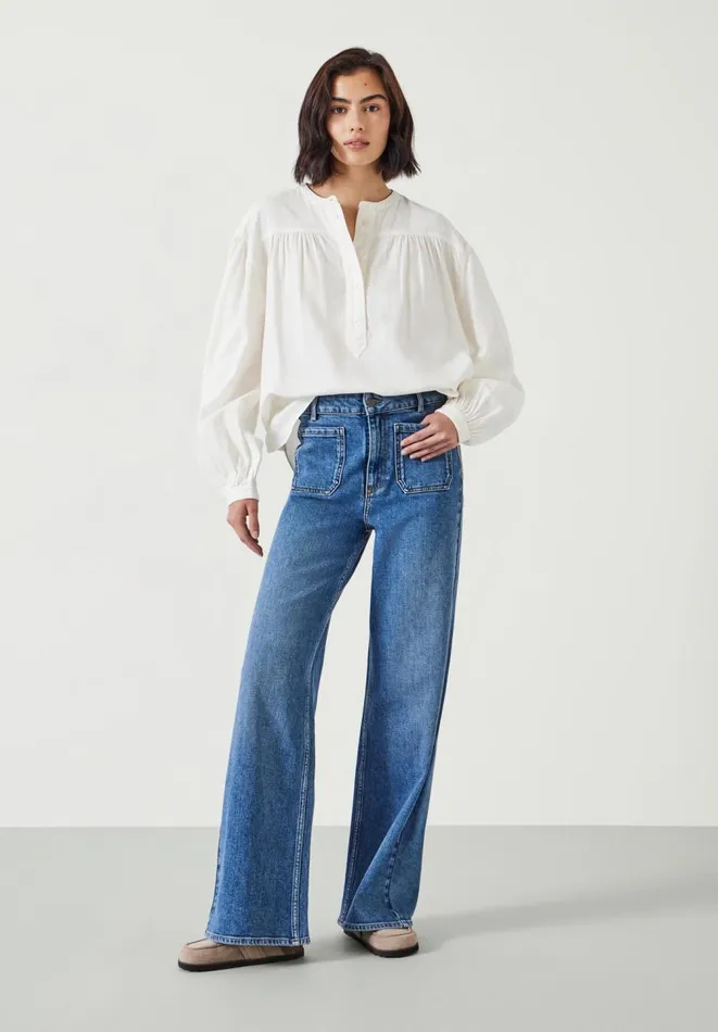 Hush Shirts and Blouses Women Samantha Blouse Natural Marl Hush Shirts and Blouses Women Samantha Blouse Natural Marl