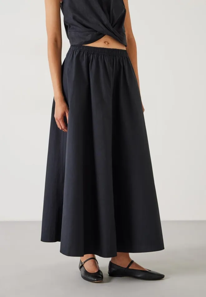 Hush Skirts Women Ishani Maxi Poplin Skirt Black Hush Skirts Women Ishani Maxi Poplin Skirt Black
