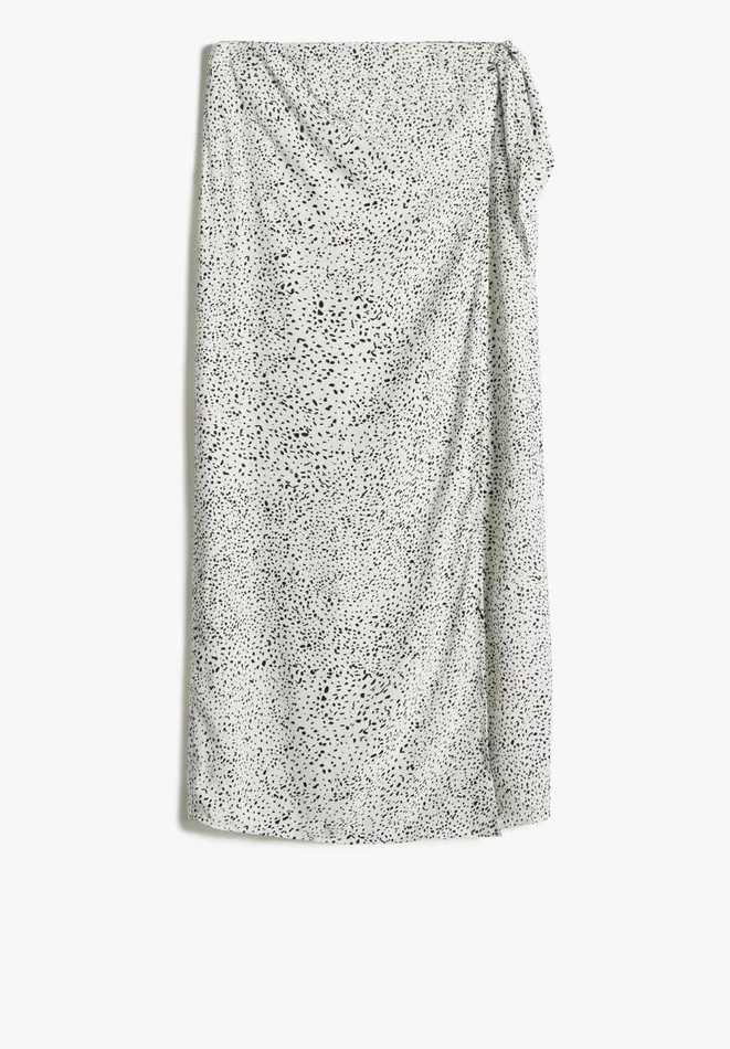 Hush Skirts Women Ivy Tie Wrap Skirt Speckled Dots Ecru Hush Skirts Women Ivy Tie Wrap Skirt Speckled Dots Ecru