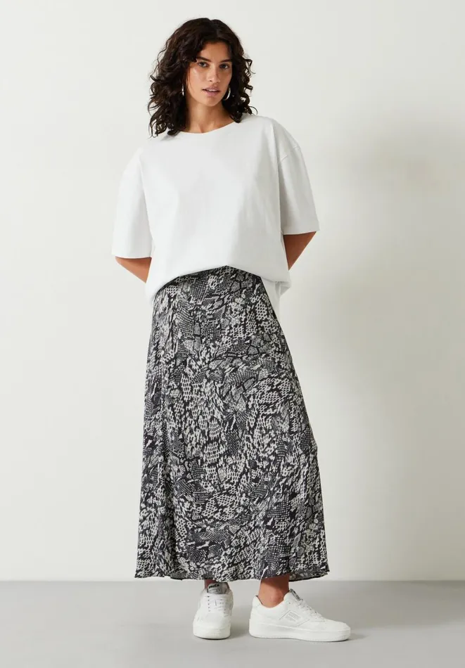 Hush Skirts Women Kora Maxi Skirt Snakeskin Neutral