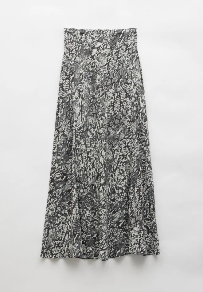 Hush Skirts Women Kora Maxi Skirt Snakeskin Neutral Hush Skirts Women Kora Maxi Skirt Snakeskin Neutral