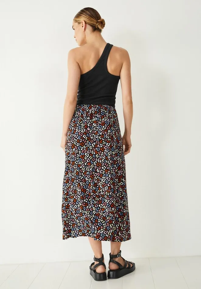 Hush Skirts Women Kourtney Midi Skirt Soft Leopard Blackmulti Hush Skirts Women Kourtney Midi Skirt Soft Leopard Blackmulti