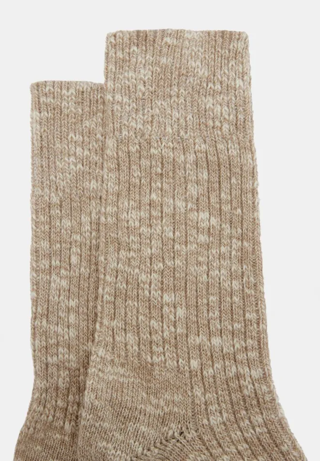 Hush Socks and Tights Women Cali Cotton Twist Socks Oatmeal Twist Hush Socks and Tights Women Cali Cotton Twist Socks Oatmeal Twist