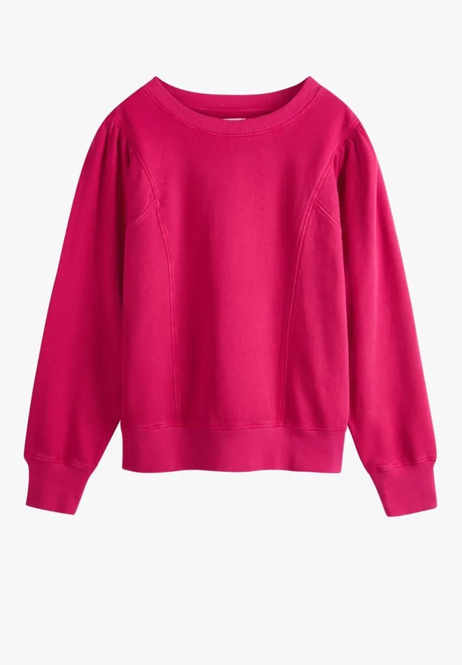 Hush Sweatshirts and Hoodies Women Anastasia Puff Sleeve Sweatshirt Deep Berry Pink Hush Sweatshirts and Hoodies Women Anastasia Puff Sleeve Sweatshirt Deep Berry Pink