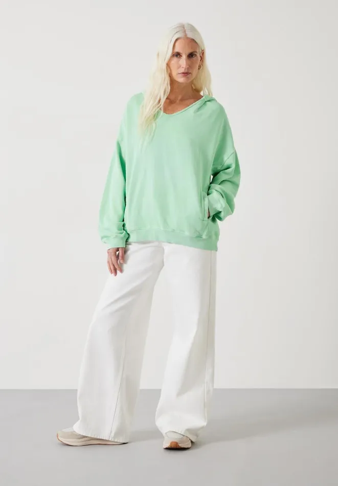 Hush Sweatshirts and Hoodies Women Jude Oversized Open Neck Hoodie Apple Green Hush Sweatshirts and Hoodies Women Jude Oversized Open Neck Hoodie Apple Green