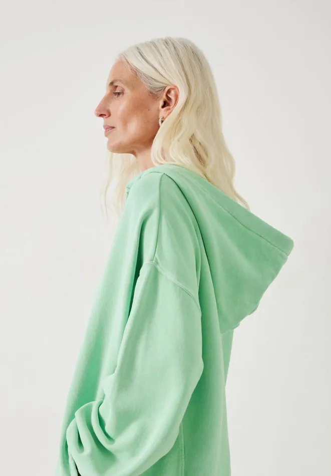 Hush Sweatshirts and Hoodies Women Jude Oversized Open Neck Hoodie Apple Green Hush Sweatshirts and Hoodies Women Jude Oversized Open Neck Hoodie Apple Green
