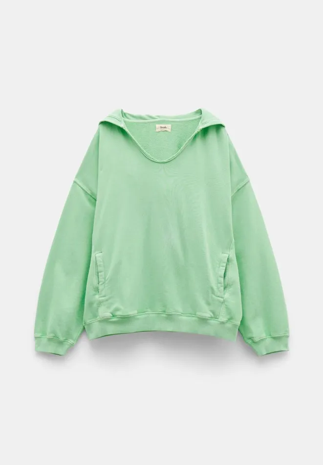 Hush Sweatshirts and Hoodies Women Jude Oversized Open Neck Hoodie Apple Green Hush Sweatshirts and Hoodies Women Jude Oversized Open Neck Hoodie Apple Green