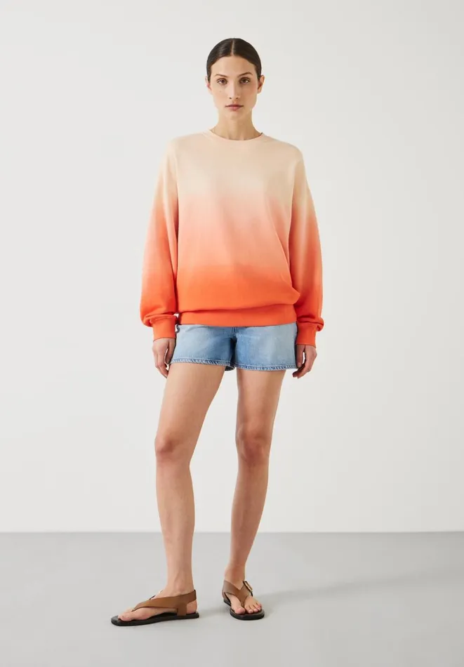 Hush Sweatshirts and Hoodies Women Ombre Quaden Oversized Sweatshirt Peach Quartz Hush Sweatshirts and Hoodies Women Ombre Quaden Oversized Sweatshirt Peach Quartz