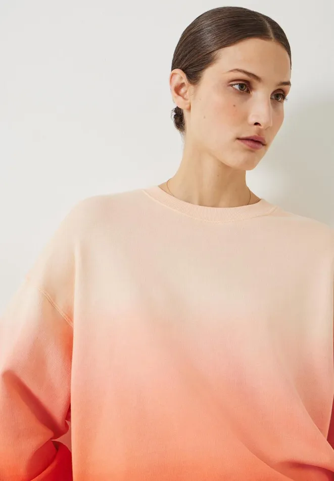 Hush Sweatshirts and Hoodies Women Ombre Quaden Oversized Sweatshirt Peach Quartz Hush Sweatshirts and Hoodies Women Ombre Quaden Oversized Sweatshirt Peach Quartz