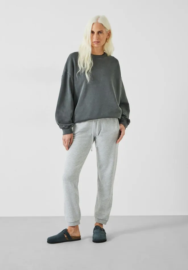 Hush Sweatshirts and Hoodies Women Quade Cotton Oversized Sweatshirt Dark Grey Hush Sweatshirts and Hoodies Women Quade Cotton Oversized Sweatshirt Dark Grey