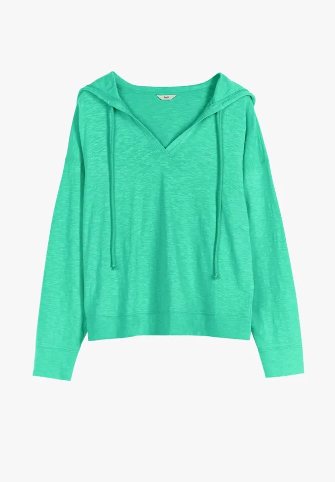 Hush Sweatshirts and Hoodies Women VNeck Lightweight Hoodie Fun Green Hush Sweatshirts and Hoodies Women VNeck Lightweight Hoodie Fun Green