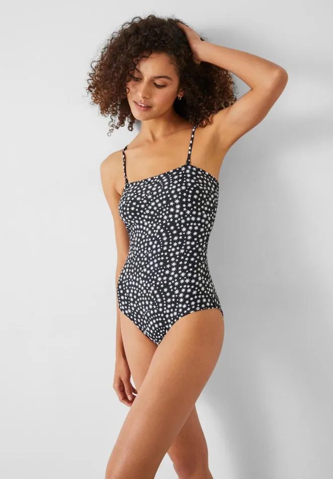Hush Swimwear and Beachwear Women Serina Bandeau Swimsuit Multi Star Blackwhite Hush Swimwear and Beachwear Women Serina Bandeau Swimsuit Multi Star Blackwhite