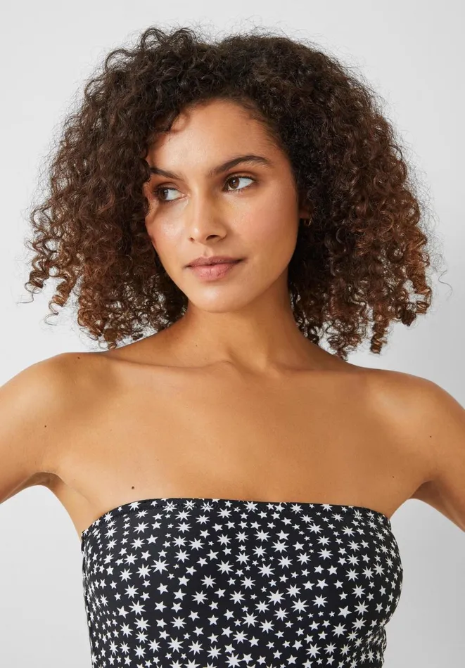 Hush Swimwear and Beachwear Women Serina Bandeau Swimsuit Multi Star Blackwhite Hush Swimwear and Beachwear Women Serina Bandeau Swimsuit Multi Star Blackwhite