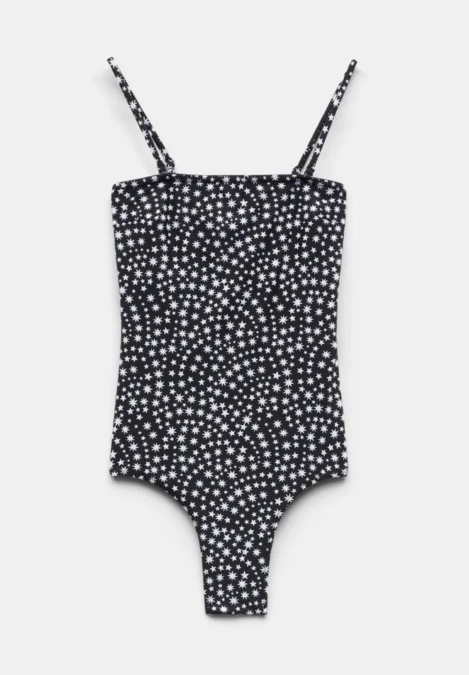 Hush Swimwear and Beachwear Women Serina Bandeau Swimsuit Multi Star Blackwhite Hush Swimwear and Beachwear Women Serina Bandeau Swimsuit Multi Star Blackwhite