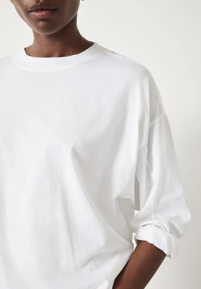 Hush Tops and Tshirts Women Aimee Oversized Top White Hush Tops and Tshirts Women Aimee Oversized Top White