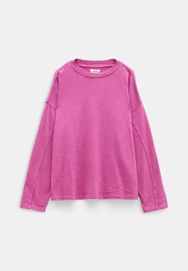 Hush Tops and Tshirts Women Alora Brushed Oversized Top Vibrant Pink Hush Tops and Tshirts Women Alora Brushed Oversized Top Vibrant Pink