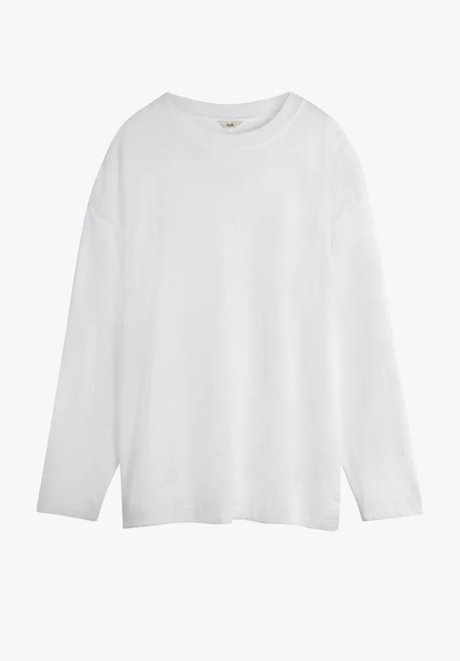 Hush Tops and Tshirts Women Amanda Long Sleeved TShirt Brilliant White Hush Tops and Tshirts Women Amanda Long Sleeved TShirt Brilliant White