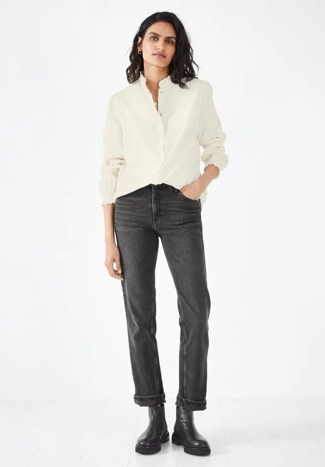 Hush Tops and Tshirts Women Carly Corduroy Shirt Ecru Hush Tops and Tshirts Women Carly Corduroy Shirt Ecru