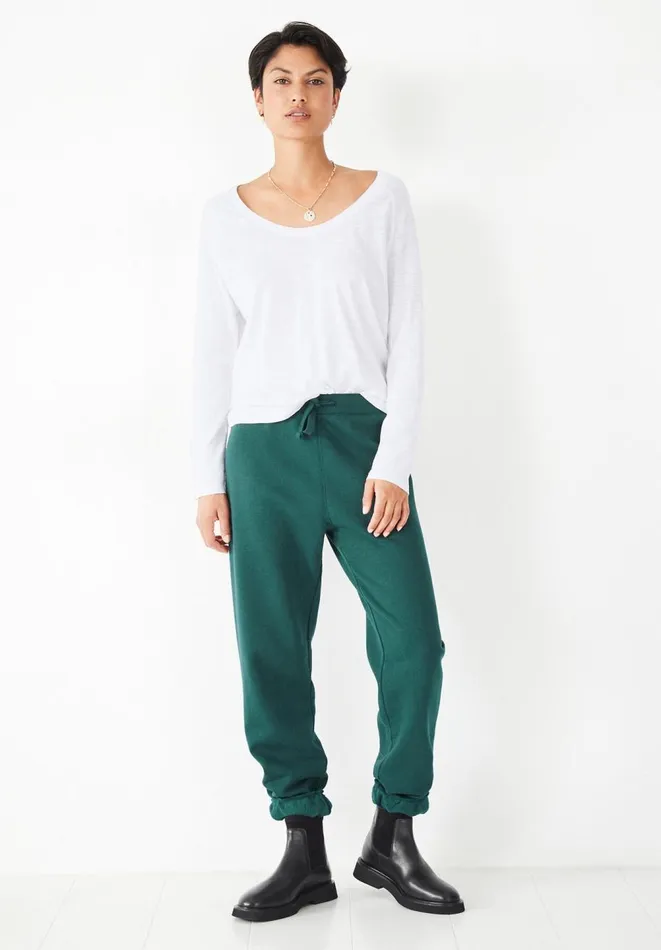 Hush Tops and Tshirts Women Cotton Slub Avalon TShirt White Hush Tops and Tshirts Women Cotton Slub Avalon TShirt White
