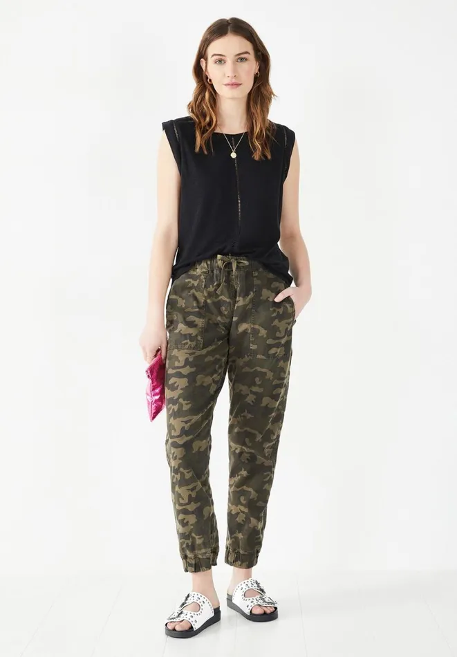 Hush Tops and Tshirts Women Fia Linen Blend Vest Black