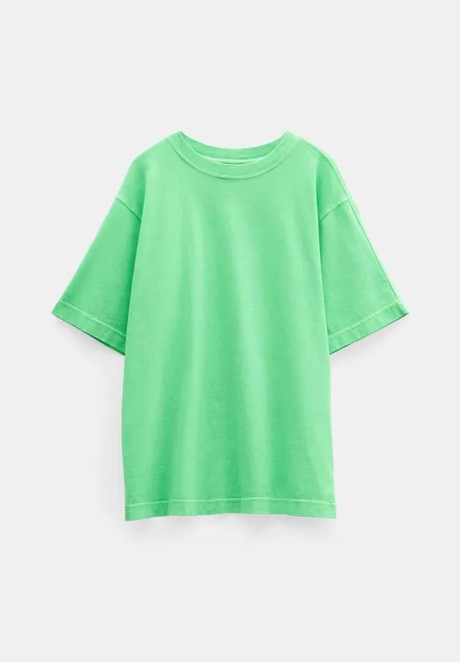 Hush Tops and Tshirts Women Flo Oversized Cotton TShirt Poison Green Hush Tops and Tshirts Women Flo Oversized Cotton TShirt Poison Green