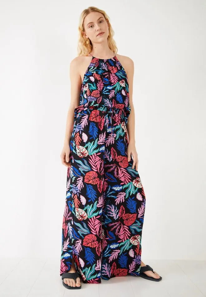 Hush Tops and Tshirts Women Lilo Halter Cami Bright Leaves Hush Tops and Tshirts Women Lilo Halter Cami Bright Leaves