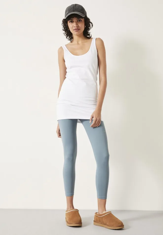 Hush Tops and Tshirts Women Marcy Long Line Tank White Hush Tops and Tshirts Women Marcy Long Line Tank White