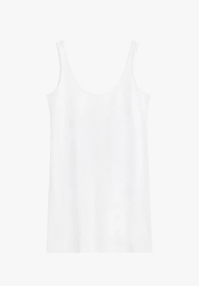 Hush Tops and Tshirts Women Marcy Long Line Tank White Hush Tops and Tshirts Women Marcy Long Line Tank White