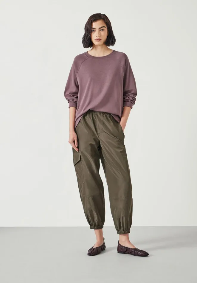 Hush Tops and Tshirts Women Matilda Cotton Raglan Top Light Brown Hush Tops and Tshirts Women Matilda Cotton Raglan Top Light Brown