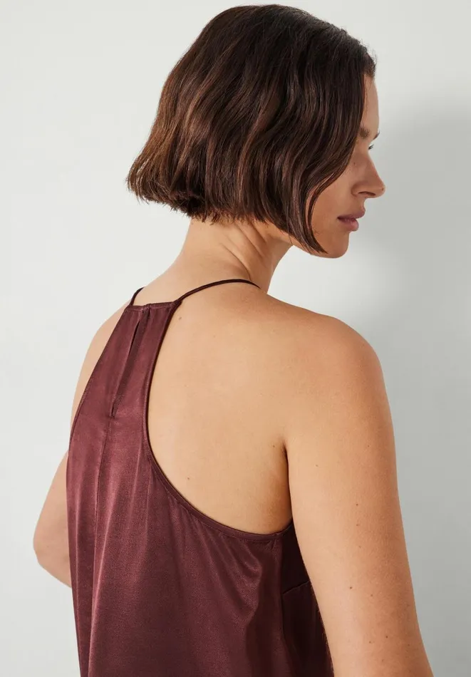 Hush Tops and Tshirts Women Medina Halter Top Chocolate Brown Hush Tops and Tshirts Women Medina Halter Top Chocolate Brown