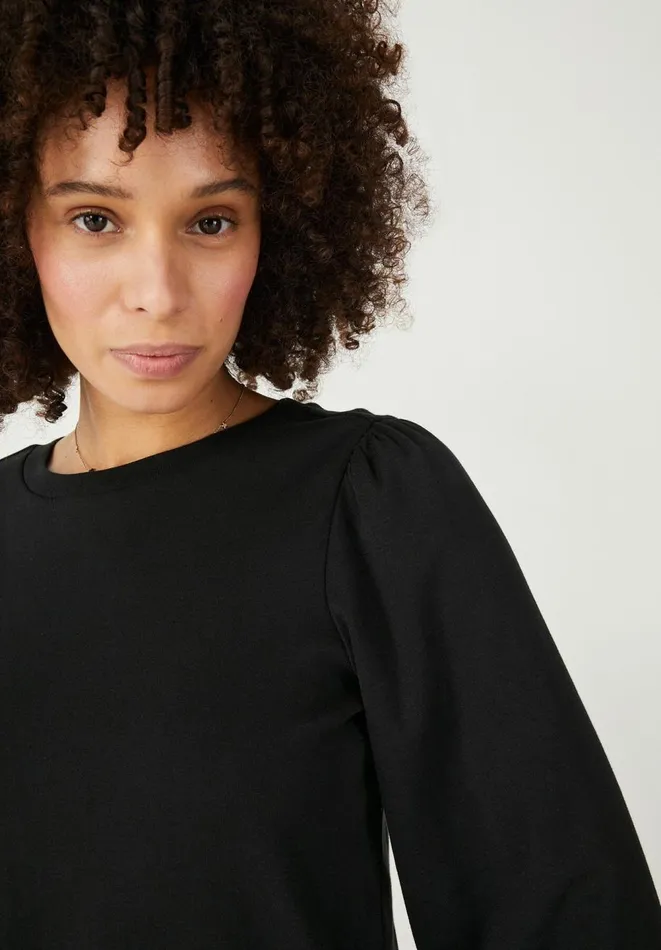 Hush Tops and Tshirts Women Mimi Puff Sleeve TShirt Black Hush Tops and Tshirts Women Mimi Puff Sleeve TShirt Black