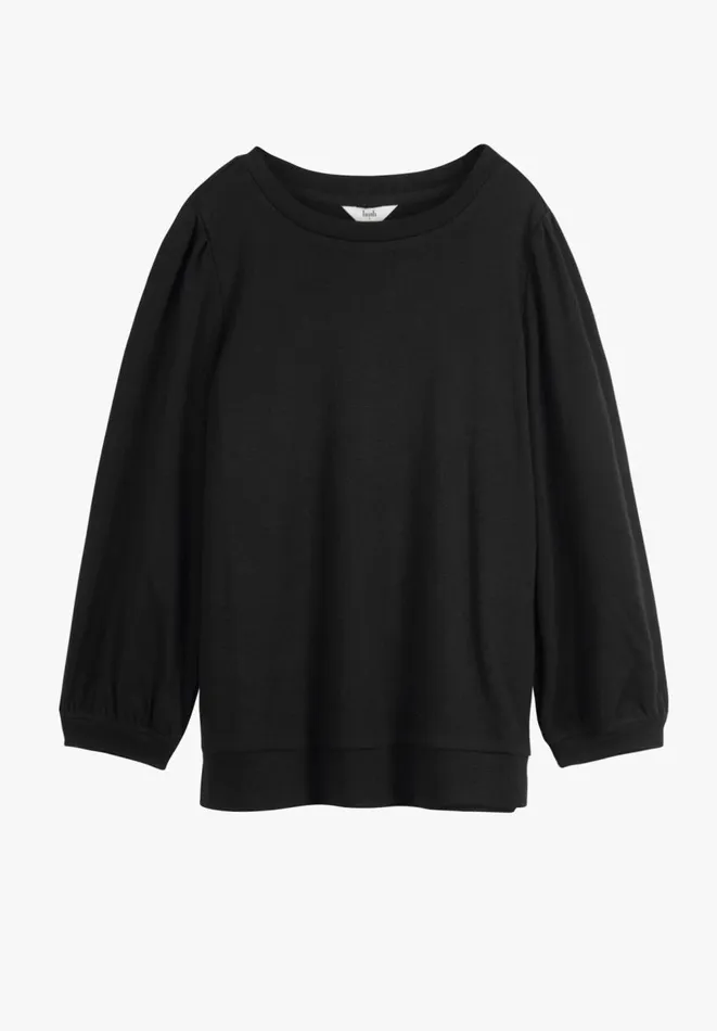 Hush Tops and Tshirts Women Mimi Puff Sleeve TShirt Black Hush Tops and Tshirts Women Mimi Puff Sleeve TShirt Black