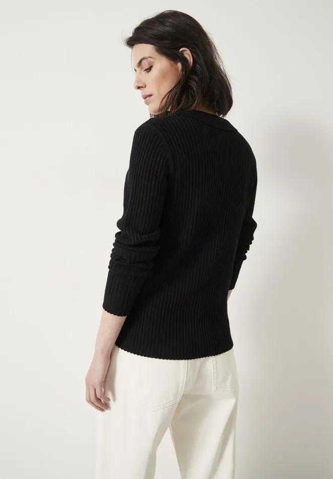 Hush Tops and Tshirts Women Miquita Collared Knitted Cardigan Black Hush Tops and Tshirts Women Miquita Collared Knitted Cardigan Black