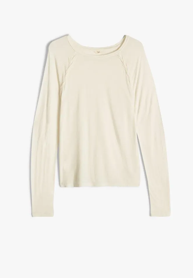 Hush Tops and Tshirts Women Paula Pleat Detail Top Ecru Hush Tops and Tshirts Women Paula Pleat Detail Top Ecru