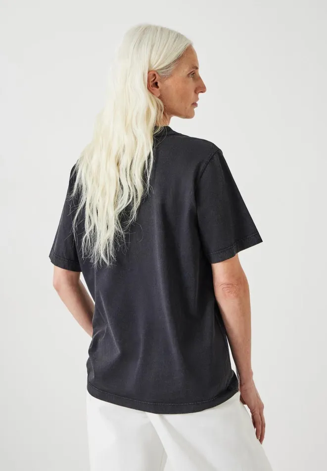 Hush Tops and Tshirts Women Pegasus Oversized Graphic Cotton TShirt Black Onyx Hush Tops and Tshirts Women Pegasus Oversized Graphic Cotton TShirt Black Onyx