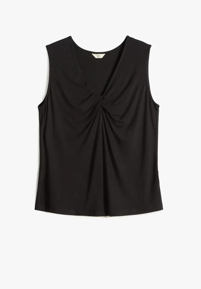 Hush Tops and Tshirts Women Quinn Twist Tank Top Black Hush Tops and Tshirts Women Quinn Twist Tank Top Black