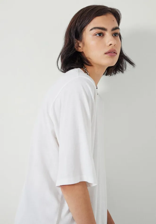 Hush Tops and Tshirts Women Reece Relaxed TShirt White Hush Tops and Tshirts Women Reece Relaxed TShirt White