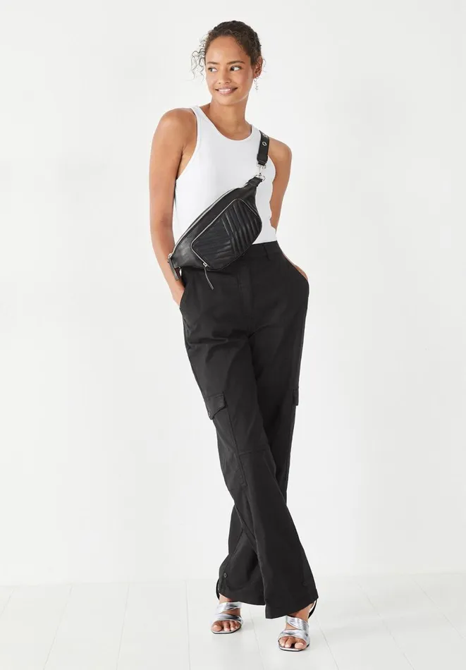 Hush Tops and Tshirts Women Ribbed Scoop Vest White Hush Tops and Tshirts Women Ribbed Scoop Vest White