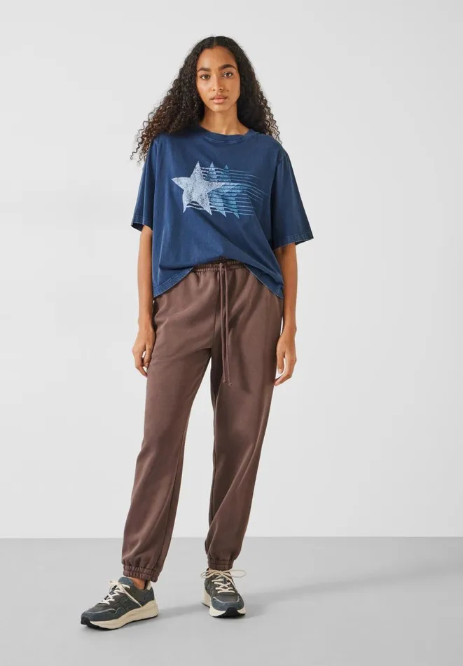 Hush Tops and Tshirts Women Ruby Relaxed Star TShirt Dark Navy Hush Tops and Tshirts Women Ruby Relaxed Star TShirt Dark Navy