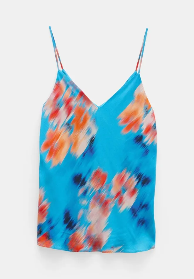 Hush Tops and Tshirts Women Scarlett Vneck Cami Blurred Floral Blue Hush Tops and Tshirts Women Scarlett Vneck Cami Blurred Floral Blue