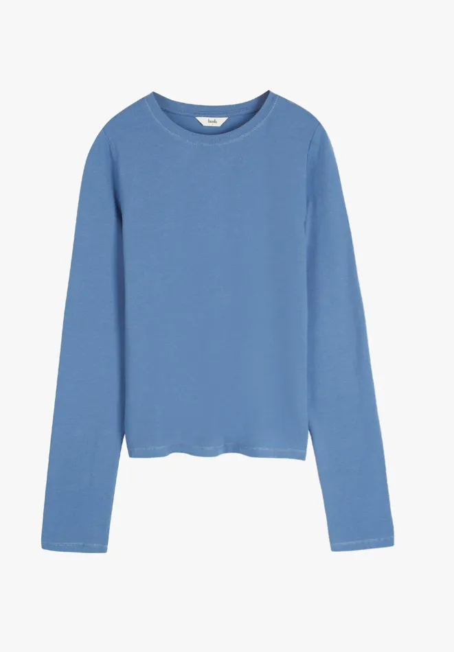 Hush Tops and Tshirts Women Simmy Fitted Long Sleeve Top Denim Blue Hush Tops and Tshirts Women Simmy Fitted Long Sleeve Top Denim Blue
