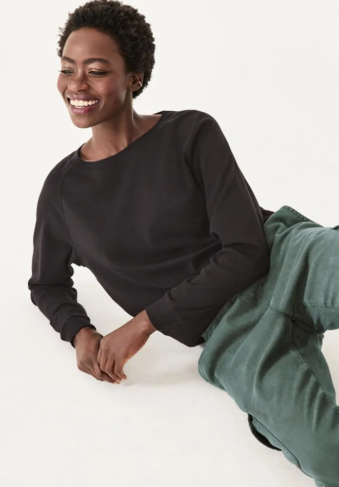 Hush Tops and Tshirts Women Tilda Ls Raglan Top Black Hush Tops and Tshirts Women Tilda Ls Raglan Top Black