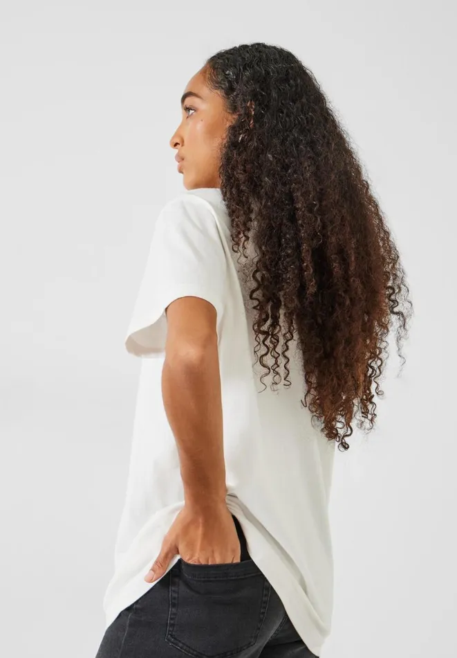 Hush Tops and Tshirts Women Tuesday Graphic Cotton TShirt White Hush Tops and Tshirts Women Tuesday Graphic Cotton TShirt White