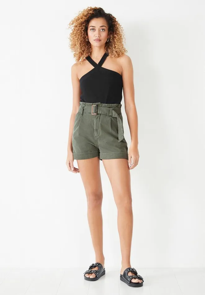 Hush Tops and Tshirts Women Tura Halterneck Cotton Vest Black Hush Tops and Tshirts Women Tura Halterneck Cotton Vest Black