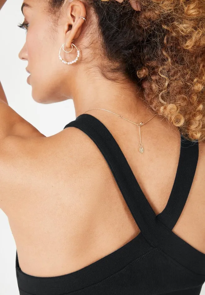 Hush Tops and Tshirts Women Tura Halterneck Cotton Vest Black Hush Tops and Tshirts Women Tura Halterneck Cotton Vest Black