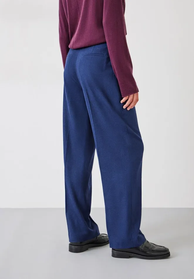 Hush Trousers Women Carine Wool Trousers Mid Blue Hush Trousers Women Carine Wool Trousers Mid Blue