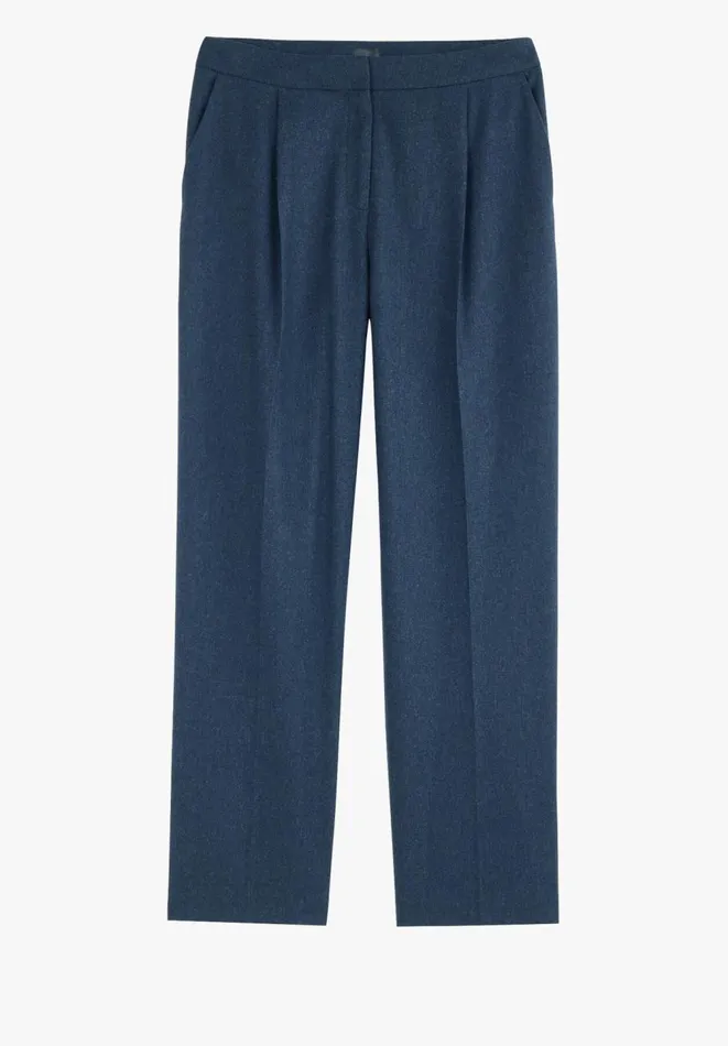 Hush Trousers Women Carine Wool Trousers Mid Blue Hush Trousers Women Carine Wool Trousers Mid Blue