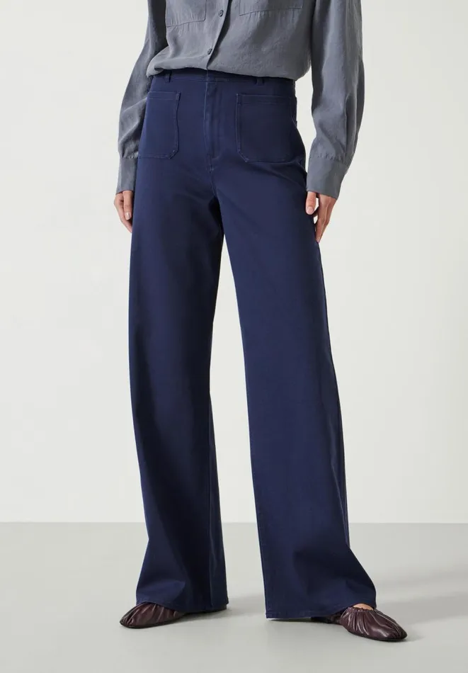 Hush Trousers Women Rowan Flared Trousers Dark Navy Hush Trousers Women Rowan Flared Trousers Dark Navy