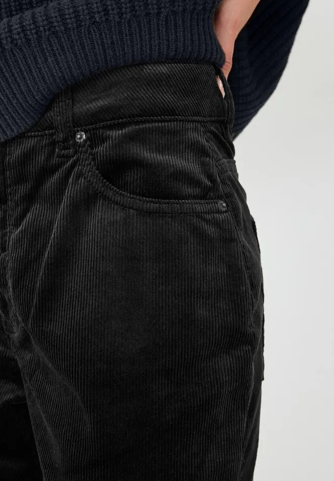 Hush Trousers Women Sable Cord Slim Flare Trousers Black Hush Trousers Women Sable Cord Slim Flare Trousers Black