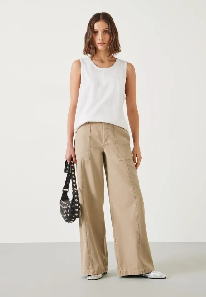 Hush Trousers Women Thea Wide Leg Trousers Soft Brown